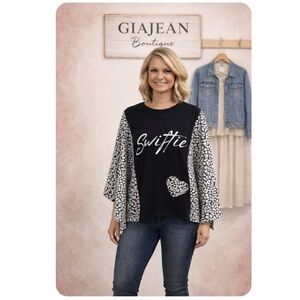 TAYLOR SWIFT CUSTOM MADE GRAPHIC TEE BATWING TOP ONE SIZE